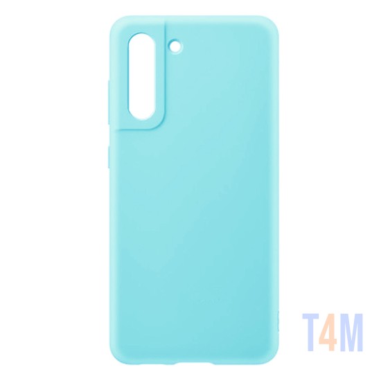 Funda de Silicona Suave para Samsung Galaxy S21 Plus Verde Mar